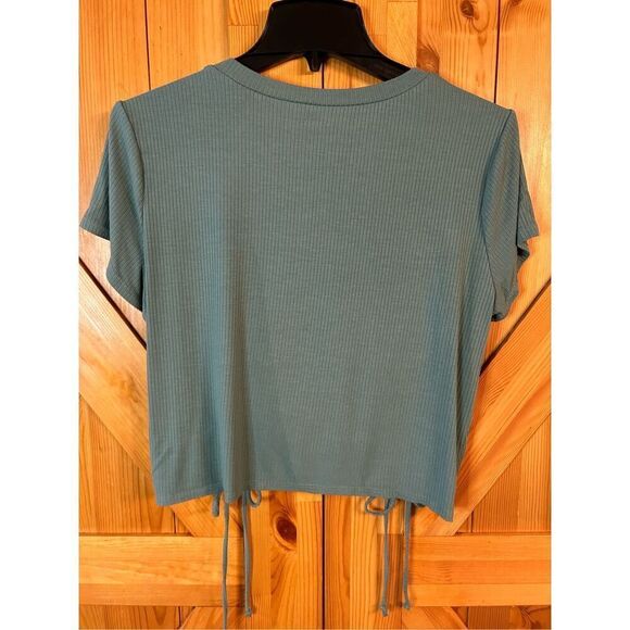 Arizona green top rushed on both sides with ties size XXL (8036) - Picture 4 of 4